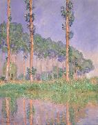 Claude Monet Poplars,Pink Effect oil painting on canvas